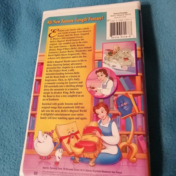 Belle’s Magical World VHS - Picture 2 of 4